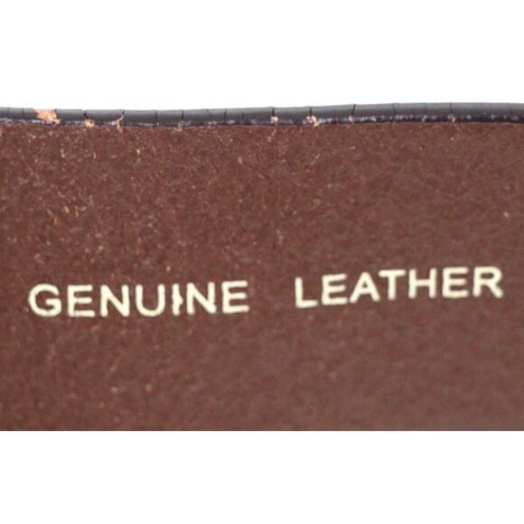Fossil SADDLE BROWN GENUINE LEATHER 1.5"Wd DRESS CASUAL MEN'S BELT Sz 32/80 (B10 - Picture 8 of 11